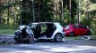 Tragiška avarija Trakų rajone: susidūrė 3 automobiliai, žuvo žmogus