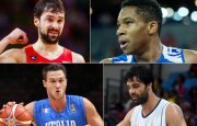 Seegio Llullas, Gianis Antetokounmpo, Danilo Gallinari, Milošas Teodosičius (AFP, AP-Scanpix nuotr.)