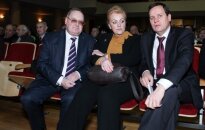 Rusijos Federacijos generalinis konsulas Vladimiras Malyginas, I. Rozova ir V. Tomaševskis