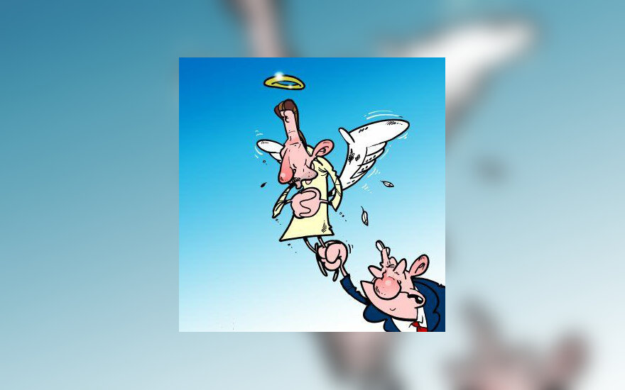 Didžiausios rinkėjų paramos Seimo rinkimuose sulaukė V.Uspaskicho vadovaujama Darbo partija - karikatūra