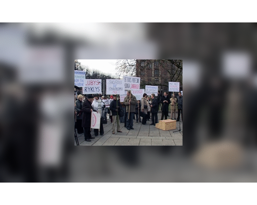 Darbuotojų protestai už europinius atlyginimus Kaune