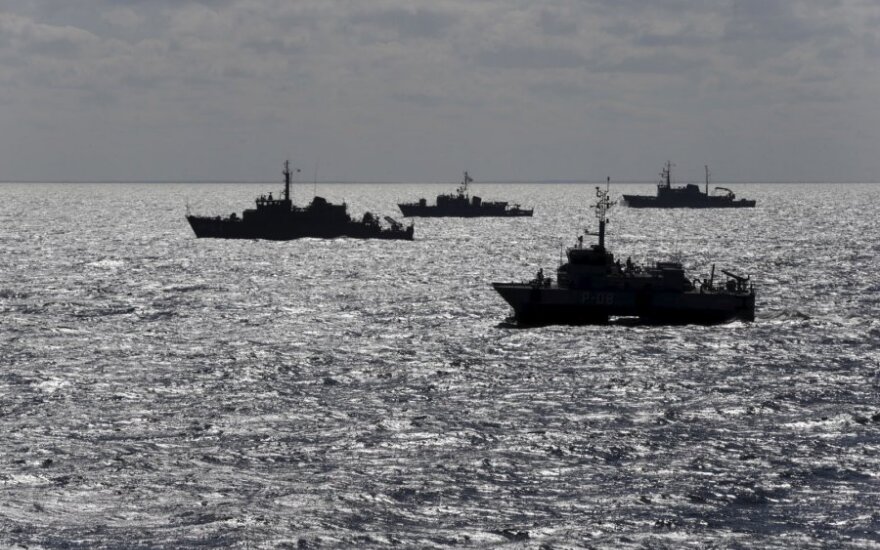 Kariniai laivai Baltijos jūroje