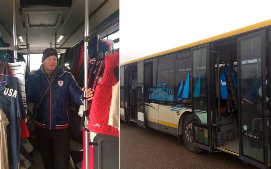 Находчивый житель Кедайняй открыл магазин в пассажирском автобусе