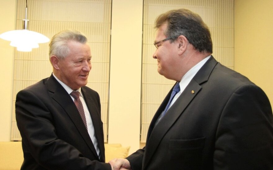 Глава МИД Литвы попрощался к отбывающим послом Беларуси