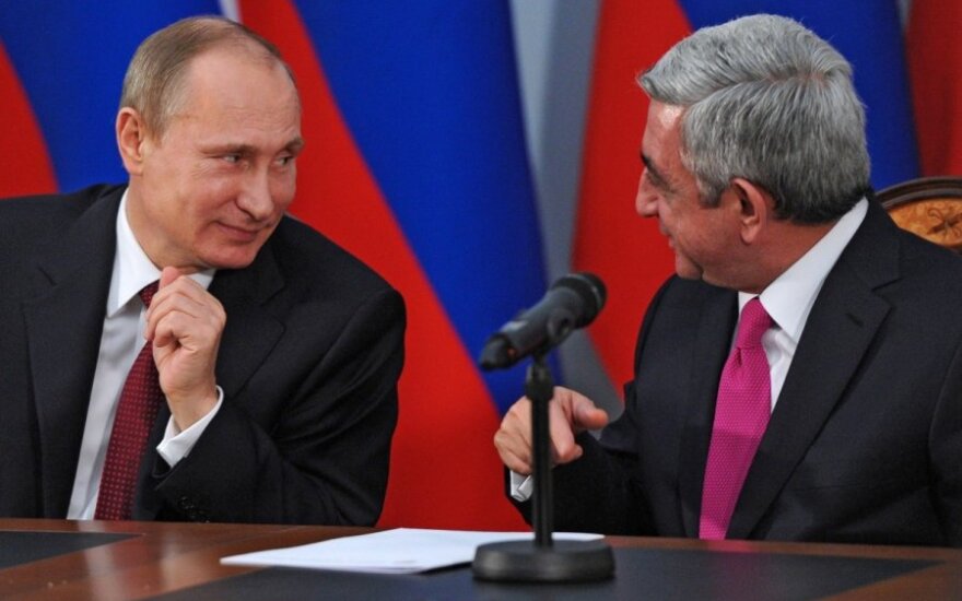 Vladimiras Putinas ir Seržas Sargsianas