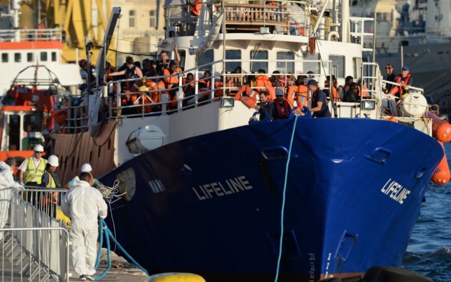 Migrantų gelbėjimo laivas „Lifeline“ prisišvartavo Maltoje