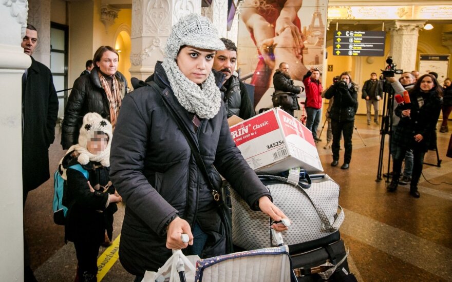 В Литву прибыла первая семья беженцев
