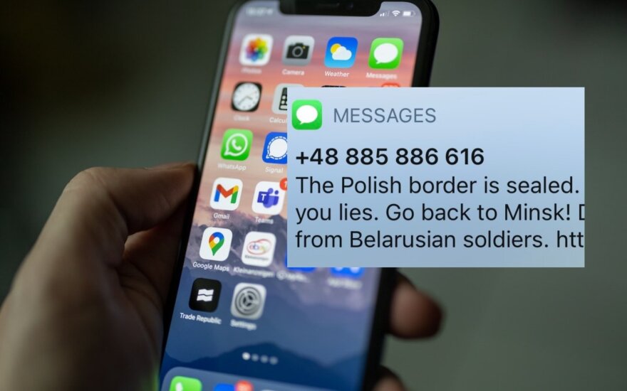 Жительница Литвы пересекла границу с Польшей и получила смс-сообщение с требованием вернуться в Минск
