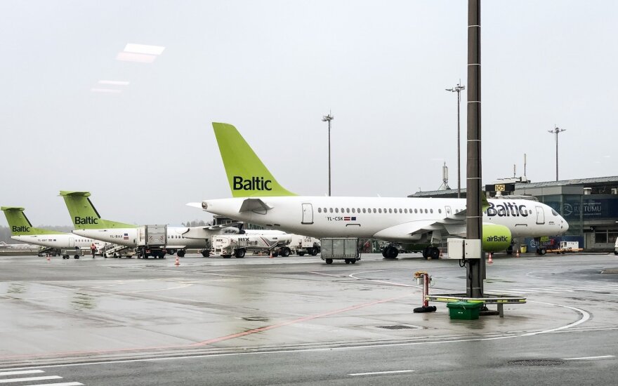 В прошлом году пассажиропоток airBaltic в Литве вырос на 18%