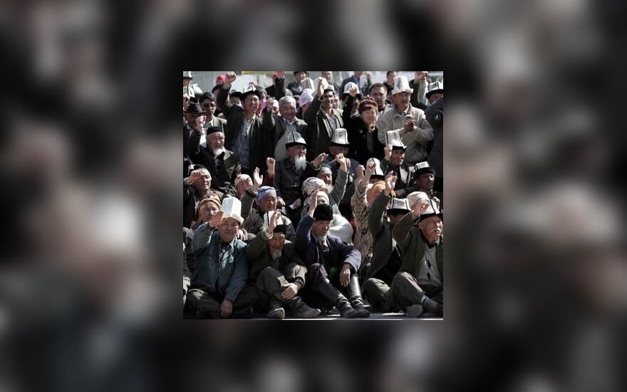 Kirgizijos opozicionierių protesto akcija Džalal Abado mieste