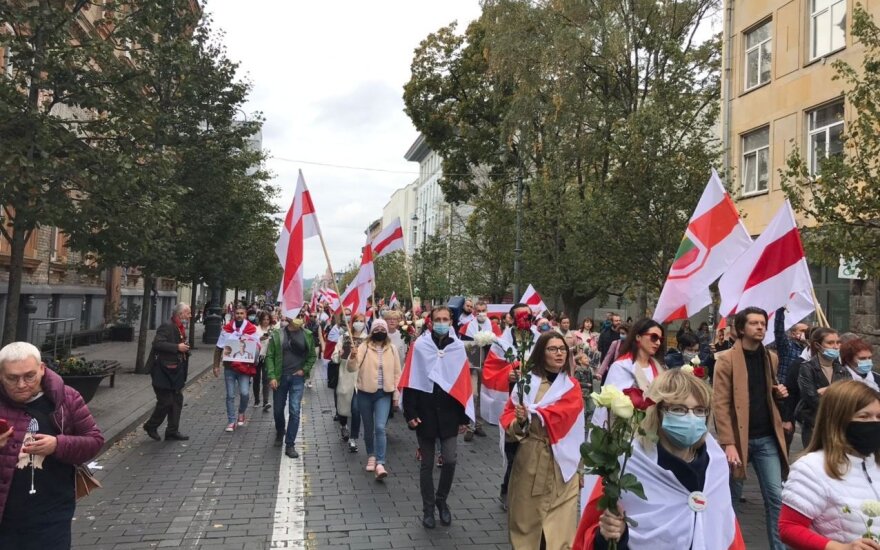 В Вильнюсе прошел женский марш солидарности