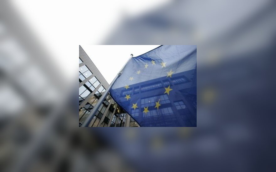 Europos Sąjungos vėliava Briuselyje. 