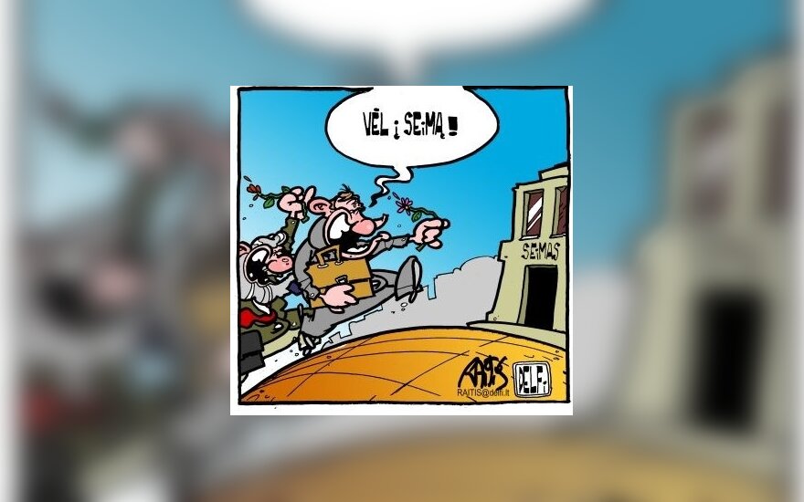Politikai grįžta į Seimą - karikatūra