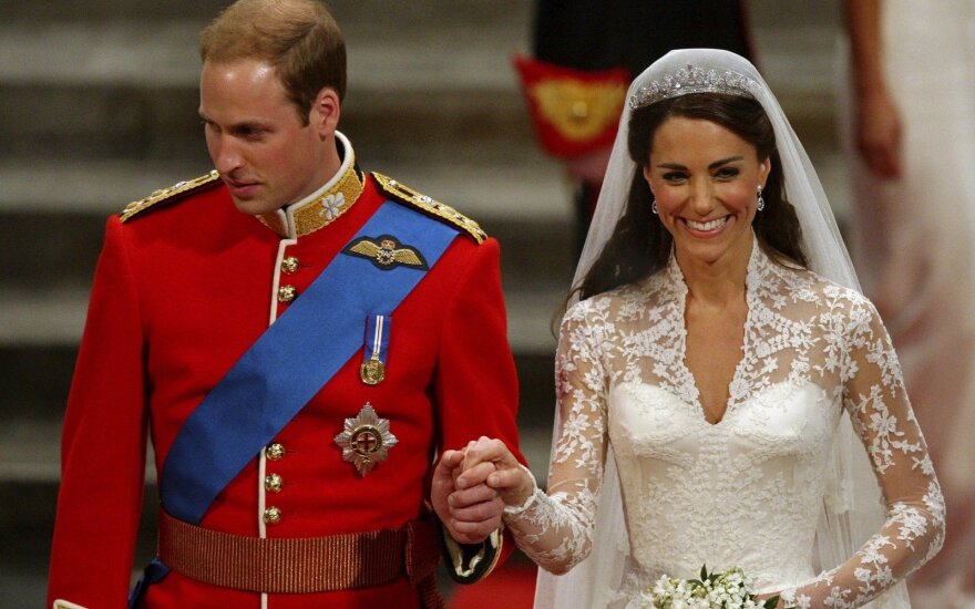 Kate Middleton ir princo Williamo vestuvės
