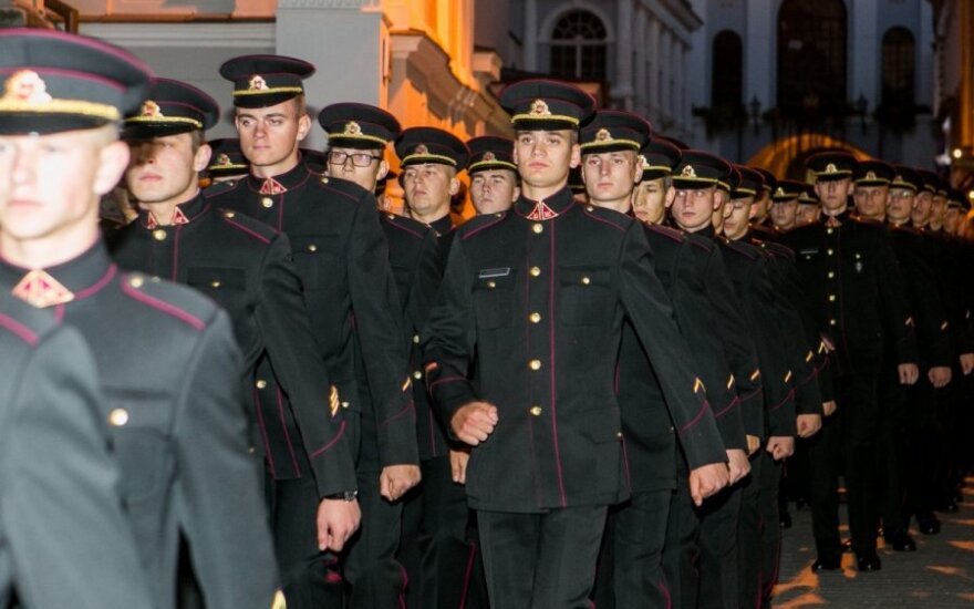 В старой части Вильнюса прошло шествие в честь победы над Москвой