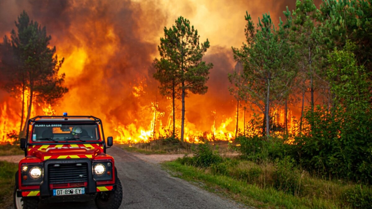 Pietvakarių Europoje fiksuojamas rekordinis gaisrų aktyvumas