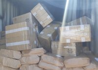 Vagone su pieno miltelių kroviniu iš Baltarusijos muitininkai aptiko kontrabandą