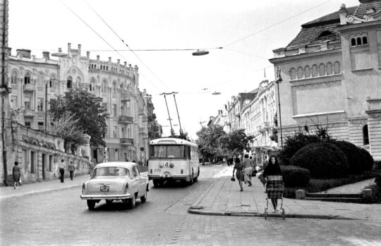 J. Basanavičiaus gatvė. 1974. A. Reklaičio nuotr., Lietuvos centrinis valstybės archyvas
