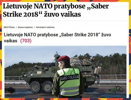 NATO pratybose žuvo vaikas