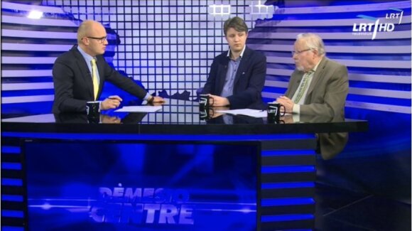 "Dėmesio centre" su Edmundu Jakilaičiu. Svečiuose - Vytautas Landsbergis ir Vaidas Saldžiūnas