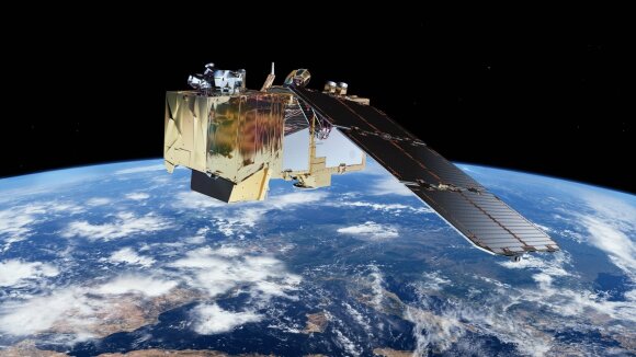 Gaisro nuniokotos teritorijos Graikijoje. ESA Copernicus Sentinel-2 nuotr.