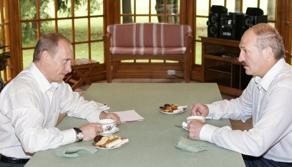 Vladimir Putin, Alexander Lukashenko in 2005