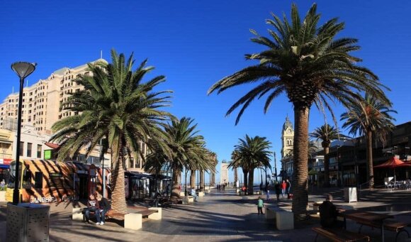 Glenelg beach area where children were last seen