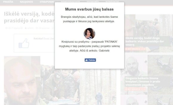 Iš dingusio baikerio istorijos jau pelnosi sukčiai: skelbia kraupią žinią