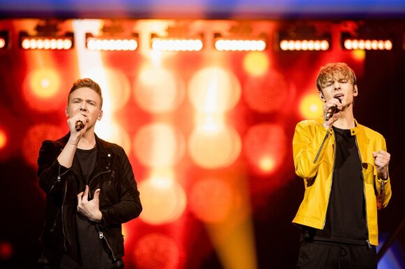 Titus and Ben in the semi-finals of the Eurovision national team