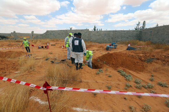 Mass graves near Tarhuna