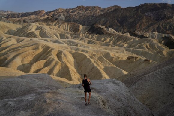 Death Valley in California is a place where the air temperature reaches record levels.