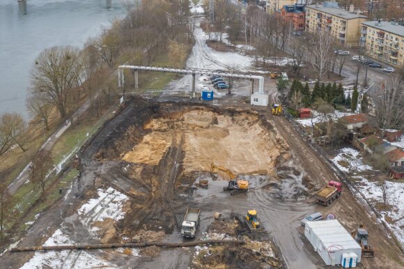 The project, which has stalled more than once, has advanced: huge apartment buildings will be erected in Šančiai