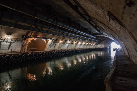 Soviet submarine hangar