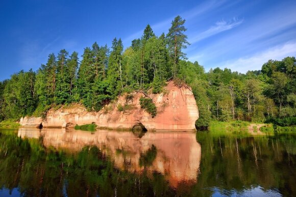 One day route in Gauja National Park in Latvia called Switzerland