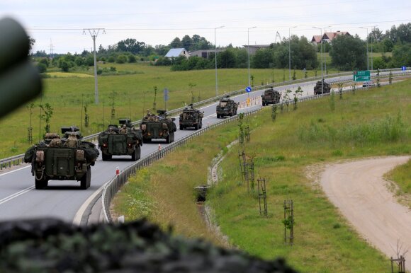 JAV pajėgų vilkstinė juda Suvalkų kryptimi prie Augustavo