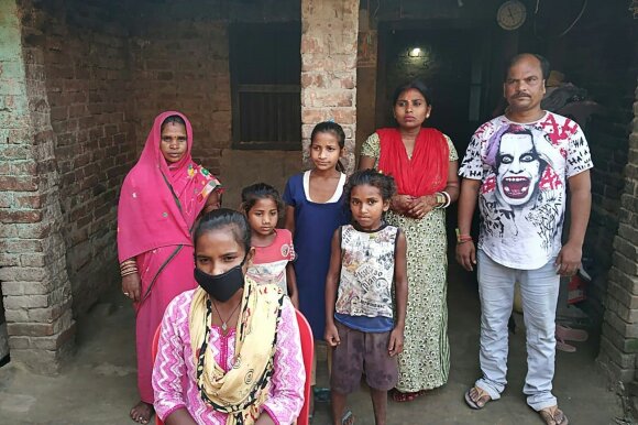 Jyoti Kumari and her family