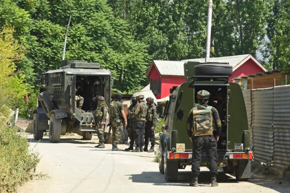 Indian forces in Kashmir