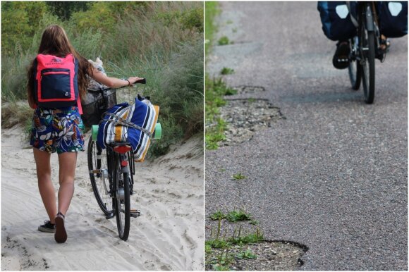 Bicycle lanes on the Curonian Spit