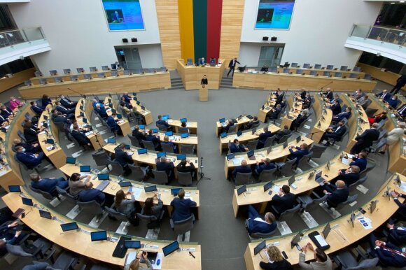 Due to the coronavirus outbreak, work at Seimas will change: it imposes restrictions, suspends sessions for a week