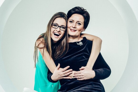 Ieva Zasimauskaitė with her Audrone