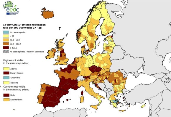 Morbidity rate in European countries.