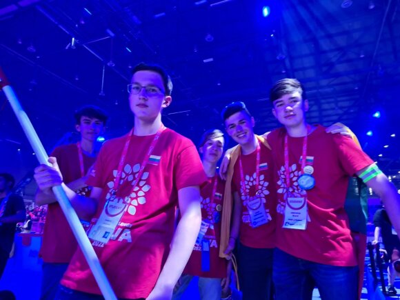 Lithuanians triumphed at the International Robotics Olympiad in Geneva.  Lituanica X team archive photo.