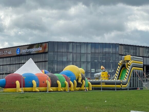 Trampoline park in Kaunas.