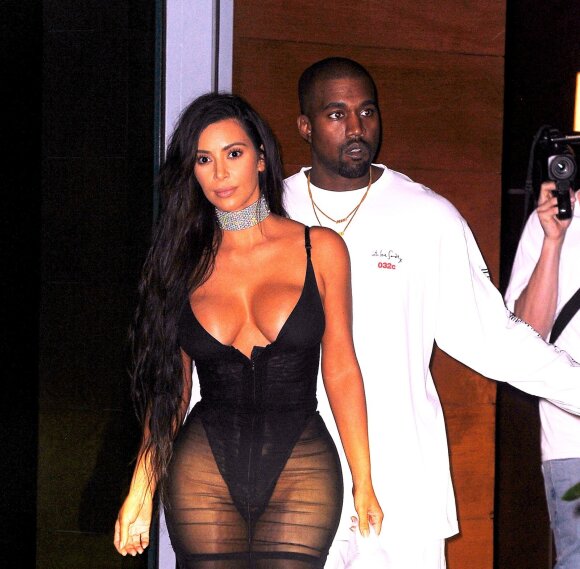 Kim Kardashian ir Kanye'as Westas