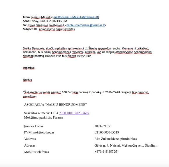 Naisiams – finansinė teisėjų parama: negalvojome apie „valstiečius“ ir jų politinę reklamą