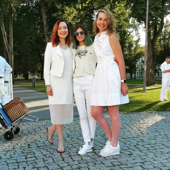   Lina Bernotaitytė (middle) and colleagues 