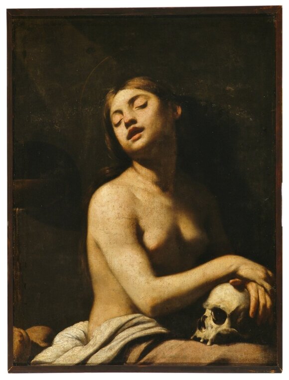 Guido Cagnacci (Santarkandželio di Romanja 1601–1663 Viena) Atgailaujanti Marija Magdalietė. XVII a. Nacionalinis M. K. Čiurlionio dailės muziejus