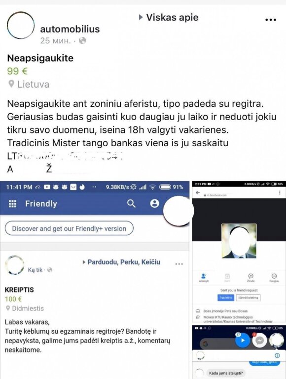 Sukčiai, apsimetę "Regitros" darbuotojais, siūlosi "padėti" gauti vairuotojo pažymėjimą