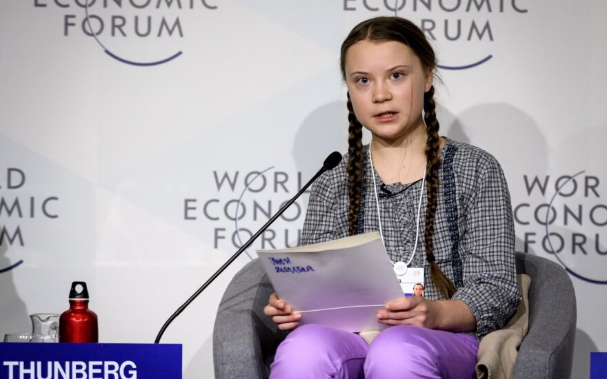 16-metė klimato aktyvistė Thunberg ragina per Europos Parlamento rinkimus galvoti apie klimato apsaugą