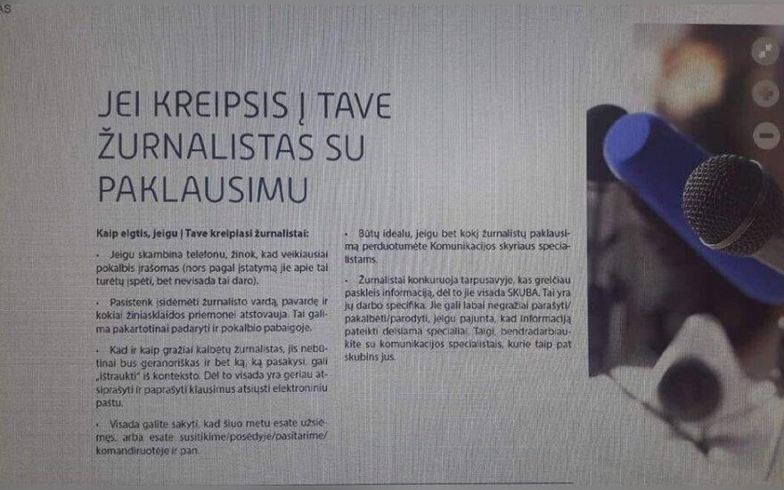Finansų ministerijos darbuotojams – nurodymai, kaip bendrauti su žurnalistais?